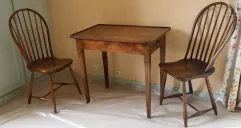 Table formant bureau, style Louis XVI. Fin du 19ème siècle--img1