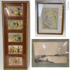 Lot d'encadrés-Projet de sculpture-img1