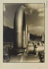 Margaret BOURKE-WHITE (1904-1971)-Compression pipes for natural gas Columbia Gas &amp; Electric Charleston, W. Va, c. 1930-img1