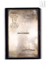 Sous-main en velours bleu nuit,--img1