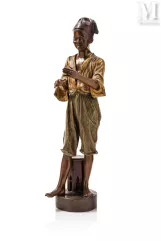 Friedrich GOLDSCHEIDER (1845 - 1897)-Jeune garçon arabe-img1