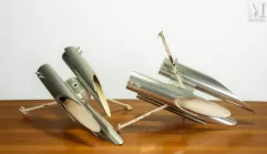 Liisa Komulainen (1922-), Attribué à-Paire d'appliques murales-img1