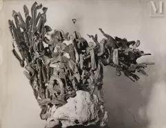 Féraud Albert, (1921-2008)-‘Black Sculpture Abstraction horizontale, 1970-img1