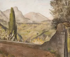 Othon COUBINE (Boskovice 1883 - Marseille 1969)-Paysage du Midi-img1