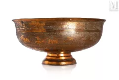 Badiye - large coupe persane-Iran, Art safavide, daté 1083 (= 1704)-img1