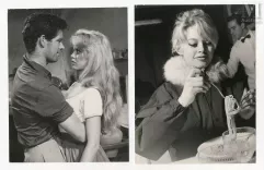 Brigitte BARDOT-Avec Sami Frey à Capri en 1963, photographiée sur une plage au Festival de Cannes 1955...-img1