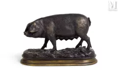 D'après Pierre-Jules MÈNE (1810 - 1879)-La truie-img1