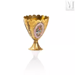 Zarf en argent doré-Suisse (Genève), circa 1830 pour le marché Ottoman.-img1