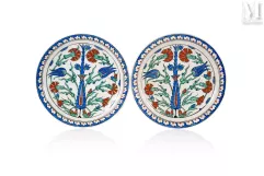 SAMSON Edmé &amp; Cie (1845-1969)-Deux assiettes au cyprès-img1