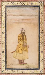 * Portrait présumé de Sayyid Muzzafar, commandant en chef de Abul Hasan Qutb Shah de Golconde-Inde du Nord, début du XVIIIe siècle-img1