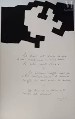 Eduardo CHILLIDA-"Placard, le trait est désir exaucé, 1975 "-img1