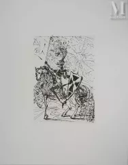 Salvador DALI-"Cinq portraits espagnols, El Cid, 1966 "-img1