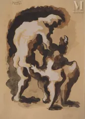 Jacques LIPCHITZ-"Le combat, 1940 "-img1