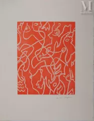 André MASSON-"Couple entremêlé, 1976 "-img1
