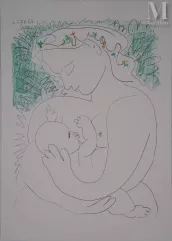 Pablo PICASSO-"Maternité, grand modèle "-img1
