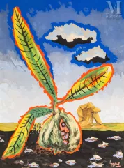 Jean LURCAT (Bruyères 1892 - 1966 Saint Paul de Vence)-"Figue grecque"-img1