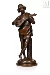 D’après Paul DUBOIS (1829-1905)-Le Chanteur Florentin du XVe siècle-img1