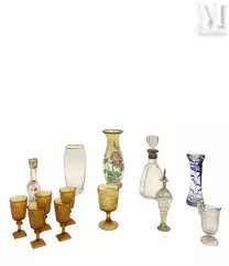 MANNETTE à thématique verrerie et cristal comprenant :--img1