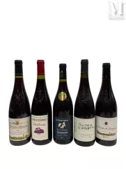LOT DE CINQ BOUTEILLES DE VINS comprenant :--img1