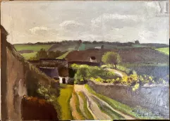 Georges PACOUIL (1903 - 1996)-Paysage de campagne-img1