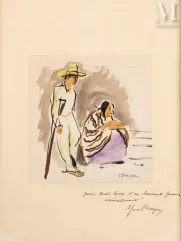 Yves BRAYER (Versailles 1907- Paris 1990)-Les mendiants, Mexique, 1963-img1