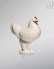 Jacques ADNET (1900 - 1984) et H.B.C.M. pour La Maîtrise-"Poule dressée"-img1