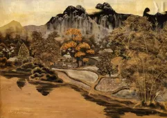 Ⓟ TRAN PHUC DUYEN (1923-1993)-Paysage montagneux-img1
