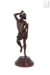 D'après Albert-Ernest CARRIER BELLEUSE (1824-1887)-Danseur napolitain au tambourin-img1