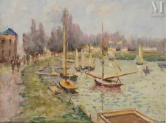 Henri STENN (1903-1993)-Bord de Marne-img1