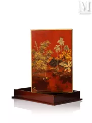 Ⓟ TRAN PHUC DUYEN (1923-1993)-Coffret en bois laqué-img1