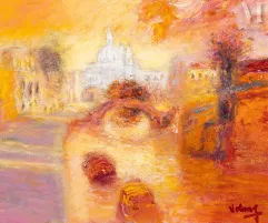 Ⓟ JEAN VOLANG (1921-2005)-Vue de Venise-img1