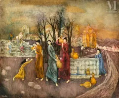 Felix VARLAMICHIVILI dit VARLA (Kutaisi 1903 - Paris 1986)-Les femmes à la source-img1