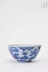 Ⓗ VIETNAM, XIXe siècle-Bol en porcelaine bleu de Hué-img1