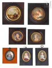 Réunion de sept miniatures--img1