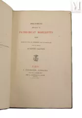 [GALITZIN (Augustin, prince)].--img1