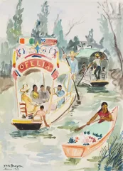 Yves BRAYER (Versailles 1907- Paris 1990)-Mexico-img1