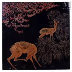 Ⓟ VIETNAM, XXe siècle-Harde de cerfs-img1