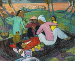 Ⓟ ANDRÉ MAIRE (1898-1984)-"Repos au bord du fleuve"-img1