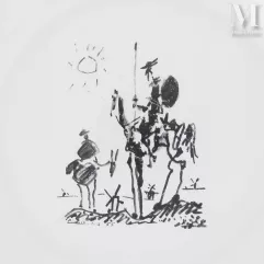 Pablo  PICASSO (1881-1973), d'après-Plat à décor de Don Quichotte-img1