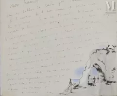 COCTEAU (Jean). L.A.S. ""Jean""-Lettre à Jean Marais sur une lithographie de Christian Bérard-img1
