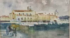 Annette FAIVE FONTANAROSA (1911-1988)-Le port de la Ciotat-img1