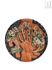 Pablo Picasso (1881-1973)-Mains au poisson (A.R. 214), 1953-img1