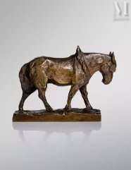 Charles ARTUS (1897 - 1978)-"Cheval de halage"-img1