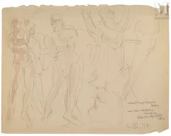 Fikret MOUALLA (Turquie, 1903 - 1967)-Scène mythologique, 1946-img1