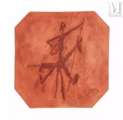 Jean COCTEAU (1889-1963)-Don Quichotte gravé, 1958-img1