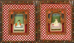 Deux portraits de saint homme-Provinces mogholes, XIXe siècle-img1