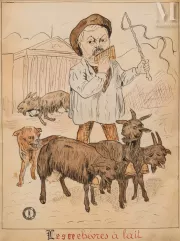 Albert MARQUET (Bordeaux 1875 - Paris 1947)-Les chèvres à lait-img1