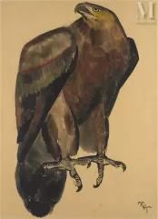 Georges Lucien GUYOT (Paris 1885- 1972)-Aigle-img1