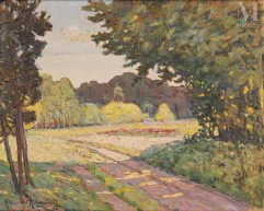Alexandre ALTMANN (Sobolewska 1885- Nemours 1950)-Paysage, effets de lumière-img1