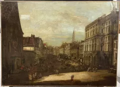 Ecole française du XIXème siècle-Scène de rue-img1